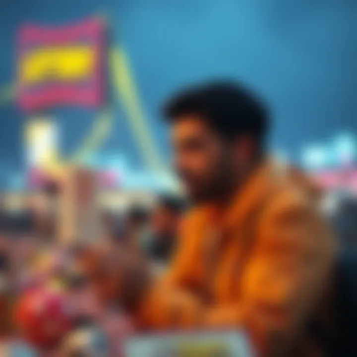 Exploring Lottery Apps on Android User exploring various lottery apps