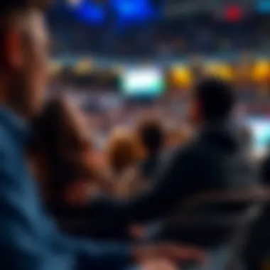 Audience enjoying a live football match online