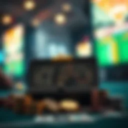 Symbolic representation of cash payout in gambling