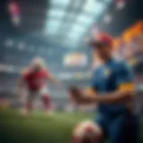 Visual representation of the synergy between lottery and sports betting