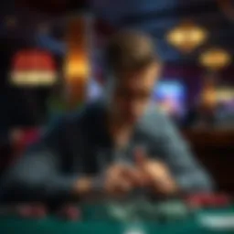 Conceptual representation of gambling addiction and its effects