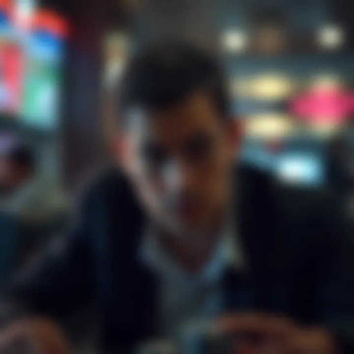 Reflection on Gambling Choices and Consequences A person thinking deeply about choices