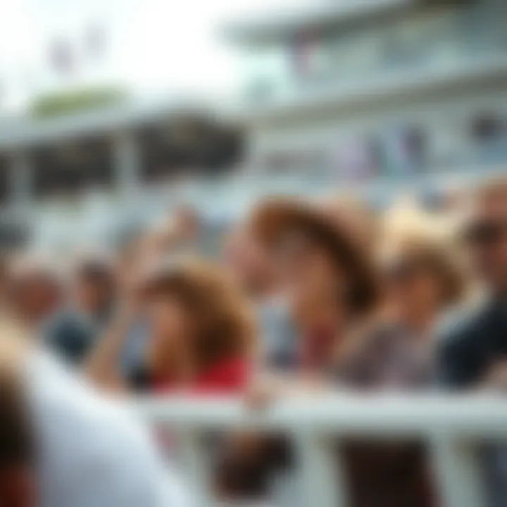 Enthusiastic Spectators at the Races Crowd enjoying the races