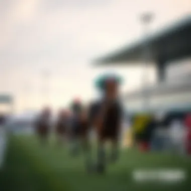 Thrilling Moments at the Racecourse Exciting race at Gwacheon Racecourse