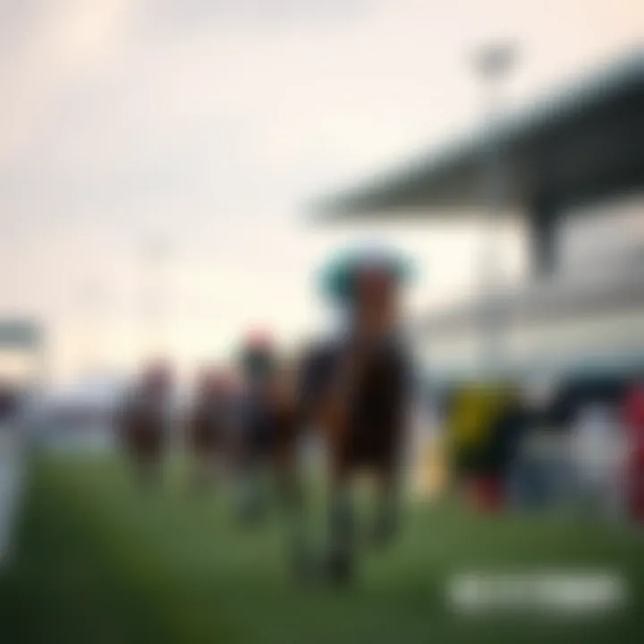 Thrilling Moments at the Racecourse Exciting race at Gwacheon Racecourse