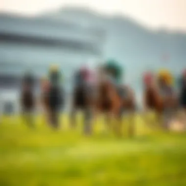 Economic Impact of Korea Race An infographic illustrating the economic impact of horse racing in South Korea.