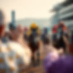 A vibrant scene from a Korea Race horse racing event showcasing the thrill of competition.