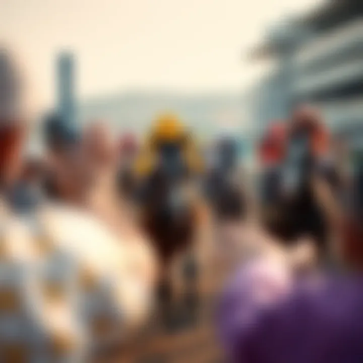 Thrill of Competition at Korea Race A vibrant scene from a Korea Race horse racing event showcasing the thrill of competition.