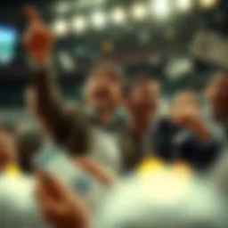 Celebration of a lottery win