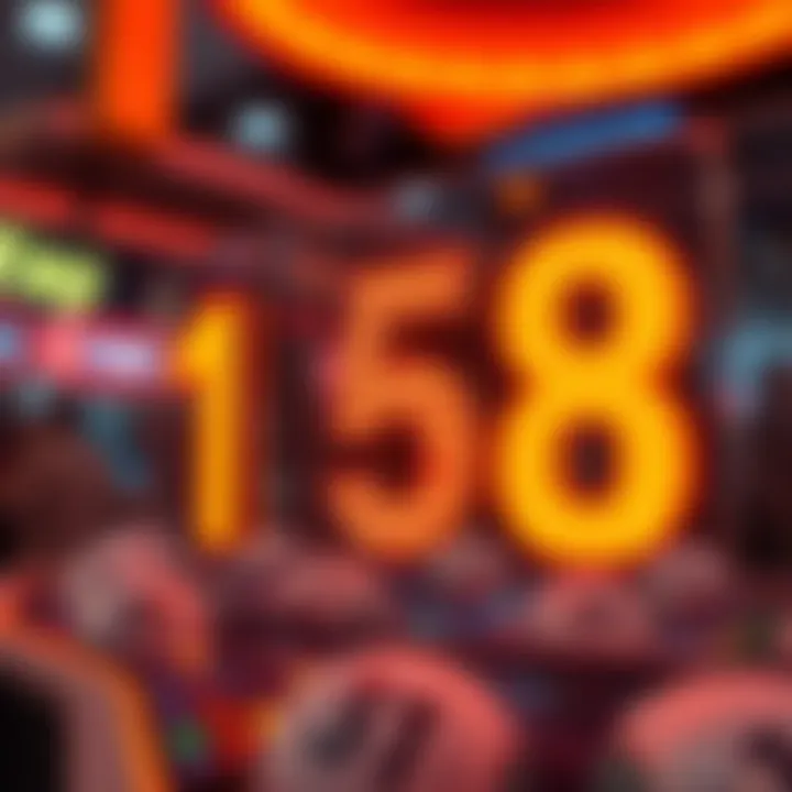 Winning Numbers Visualization Visual representation of winning numbers