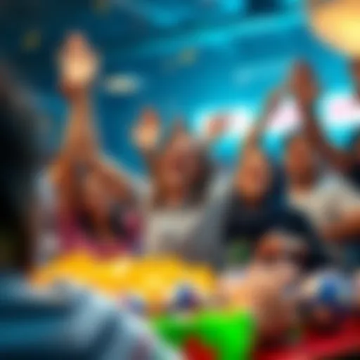 Joyful Celebration After Winning the Lottery Celebration of a lottery win