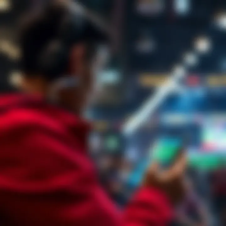 User Experience in Betting User engaging with mobile betting platform