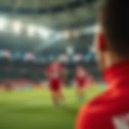 Live national football match broadcast