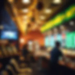 Conceptual representation of lottery and sports betting connection