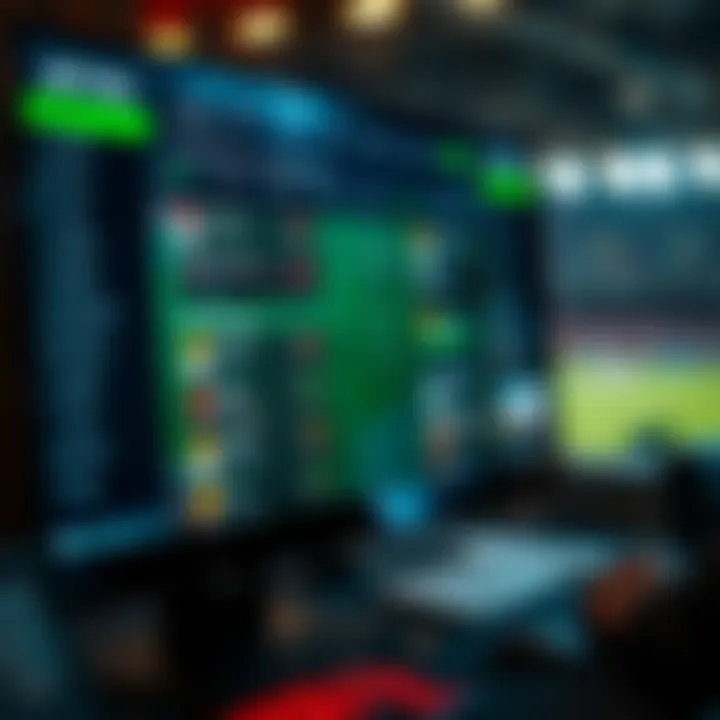 Diverse Betting Choices A digital interface showcasing various betting options.