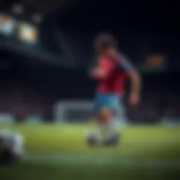 Conceptual illustration of soccer betting odds