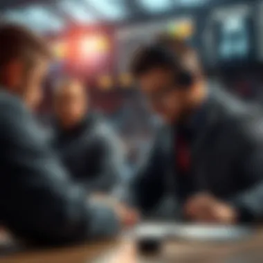 In-Depth Statistical Analysis Intense game statistics being analyzed