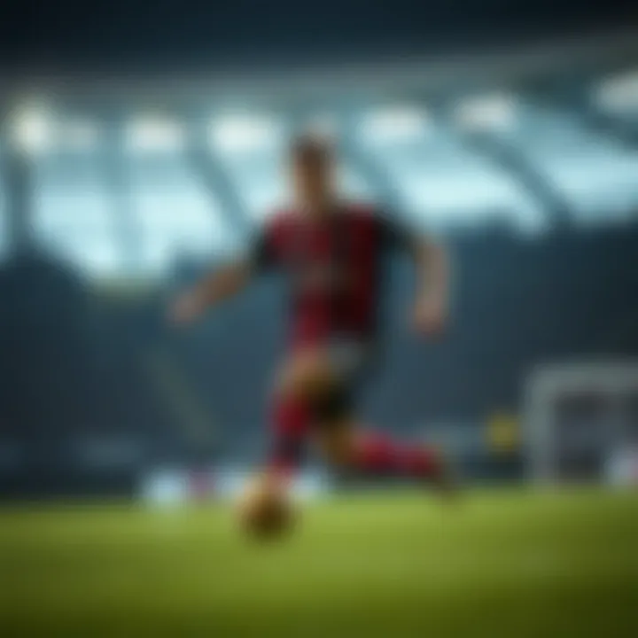 Star Player in Action Player showcasing exceptional skills on the field