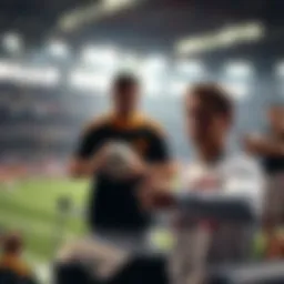 Conceptual illustration of sports betting strategies