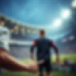 Illustration depicting the concept of over and under betting in sports