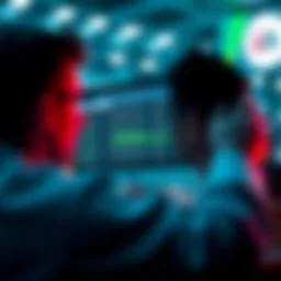 Conceptual illustration of online betting platforms